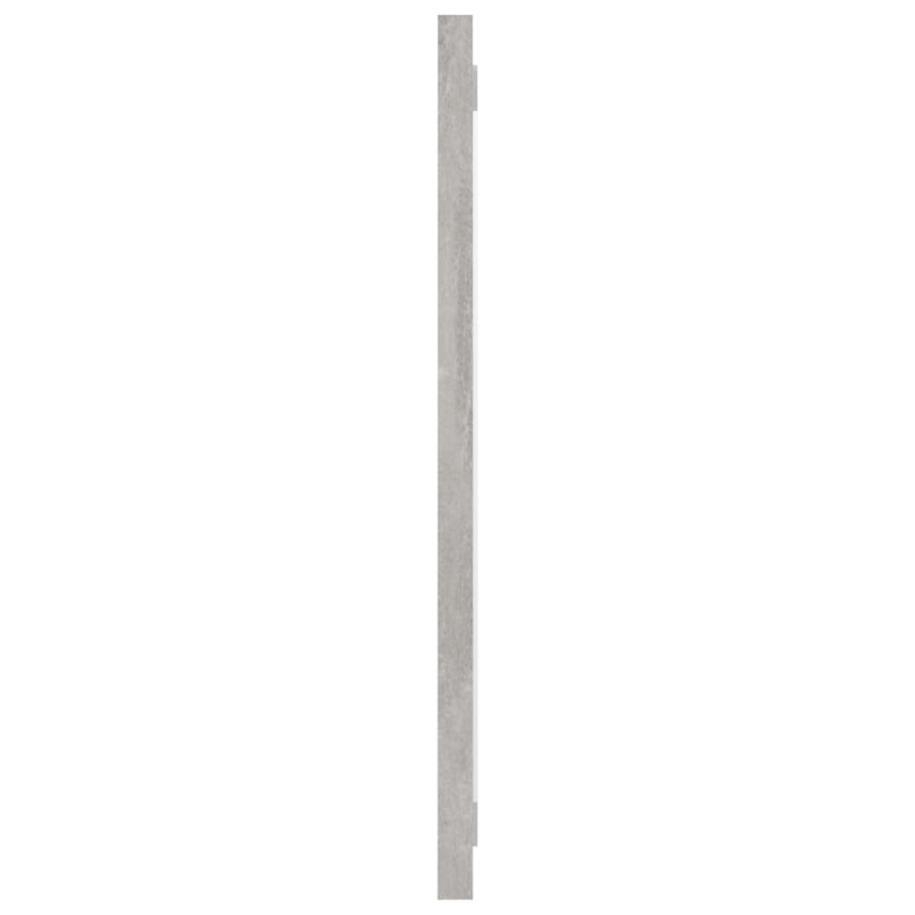 NNEVL Bathroom Mirror Concrete Grey 100x1.5x37 cm Chipboard - UrbanNest Co
