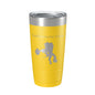 Yellowstone Lake Map Tumbler Travel Mug Insulated Laser Engraved Coffee Cup Wyoming 20 oz - UrbanNest Co