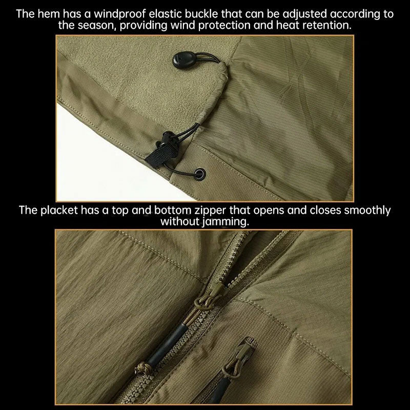 Men's Winter Warm Padded Jacket, Lightweight Hooded Tactical Parka, Outdoor Waterproof Windproof Cold - Weather Hiking Jacket. - UrbanNest Co