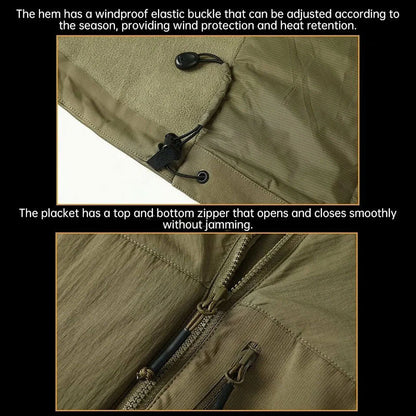 Men's Winter Warm Padded Jacket, Lightweight Hooded Tactical Parka, Outdoor Waterproof Windproof Cold - Weather Hiking Jacket. - UrbanNest Co