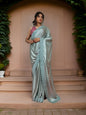 Designer Saree with Heavy Rhinestone & Glitter Work by Shreekama - UrbanNest Co
