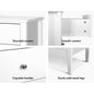 NNEDSZ Chest of Drawers Storage Cabinet Bedside Table Dresser Tallboy White - UrbanNest Co