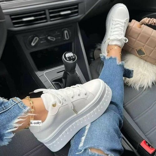 Casual Platform Women's Shoes Flat Womens Sneakers - UrbanNest Co