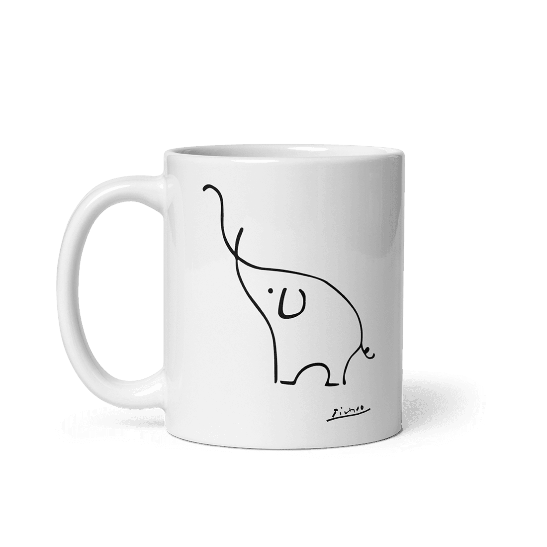 Pablo Picasso Elephant Sketch Artwork Mug - UrbanNest Co
