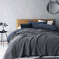 Laconia 400GSM Premium Australian Pure Wool Blanket Grey Double - UrbanNest Co