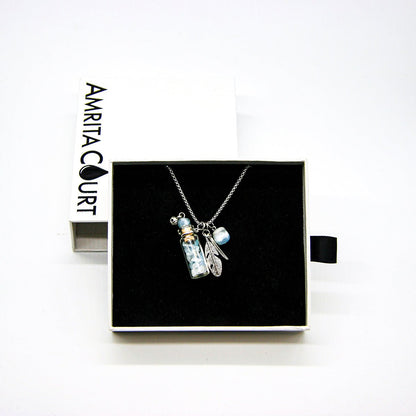 Aquamarine Diffusing Necklace | Energy & Healing | Diffusing on the go - UrbanNest Co
