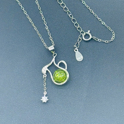 Sterling Silver Zodiac Aroma Necklace - Aquarius Jan - Feb | Perfect Birthday Gift | Energy & Healing | Diffuse on the go - UrbanNest Co