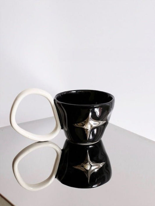 Handmade Ceramic Star Coffee Mug, Eclectic Tea Espresso Cup - UrbanNest Co