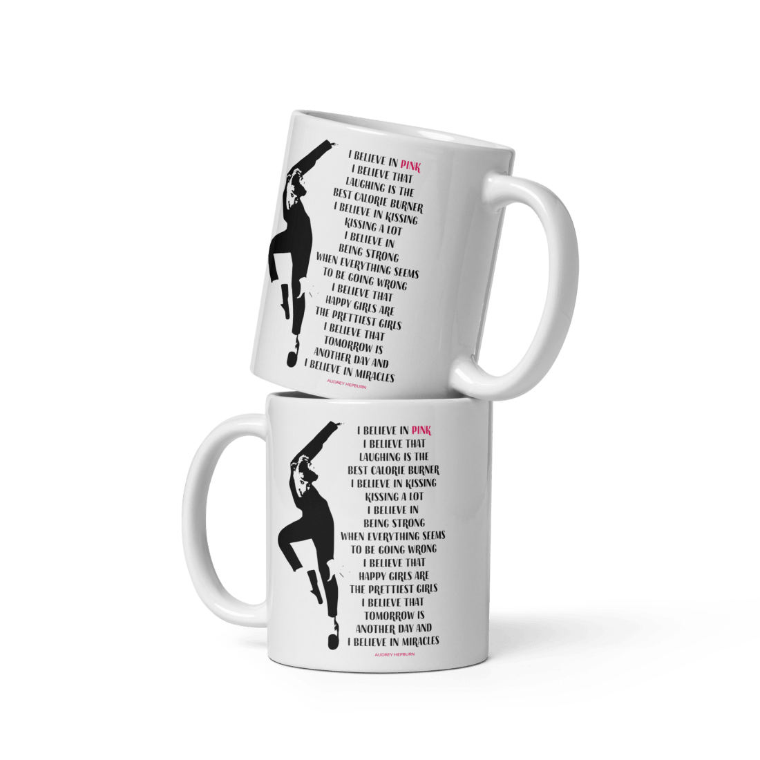 I Believe in Pink Quote Mug - UrbanNest Co