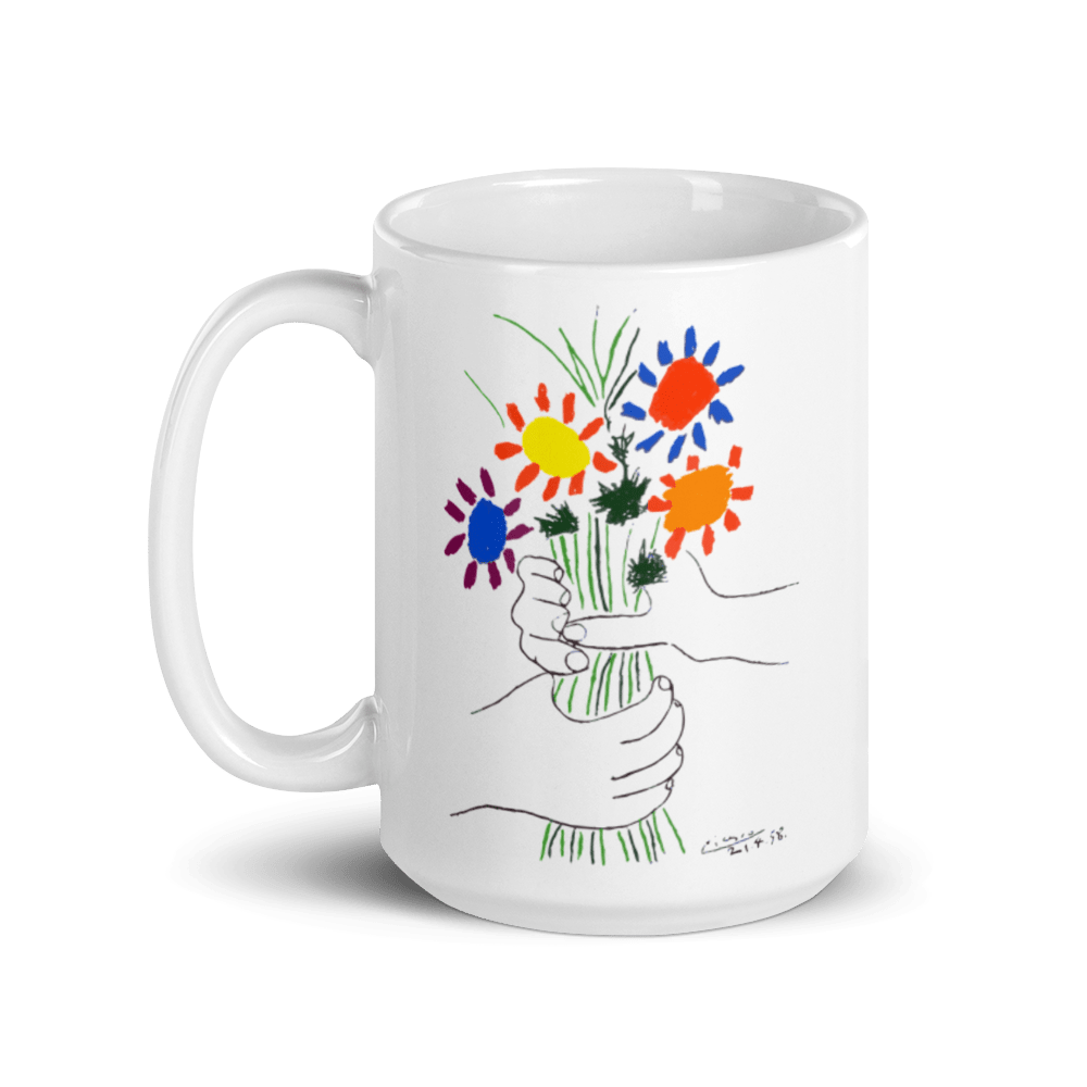 Pablo Picasso Bouquet of Peace 1958 Artwork Mug - UrbanNest Co