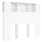 NNEVL Headboard Cabinet White 120x18.5x104.5 cm - UrbanNest Co