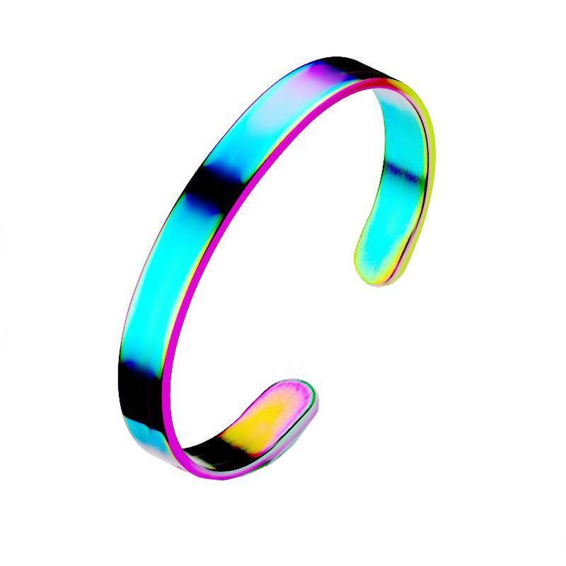 8MM Cuff Bracelet Stainless Steel Twisted Open Bangle Bracelet Men Women Jewlery - UrbanNest Co