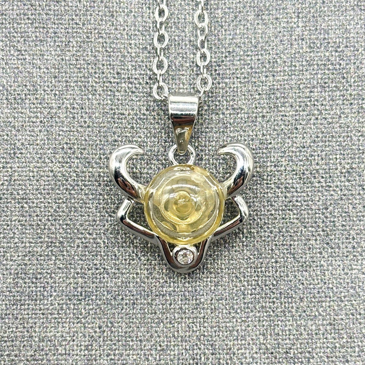 Sterling Silver Zodiac Aroma Necklace - Taurus April - May | Perfect Birthday Gift | Energy & Healing | Diffuse on the go - UrbanNest Co
