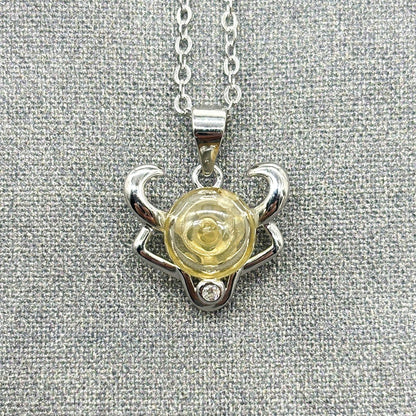 Sterling Silver Zodiac Aroma Necklace - Taurus April - May | Perfect Birthday Gift | Energy & Healing | Diffuse on the go - UrbanNest Co