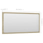 NNEVL Bathroom Mirror Sonoma Oak 80x1.5x37 cm Chipboard - UrbanNest Co