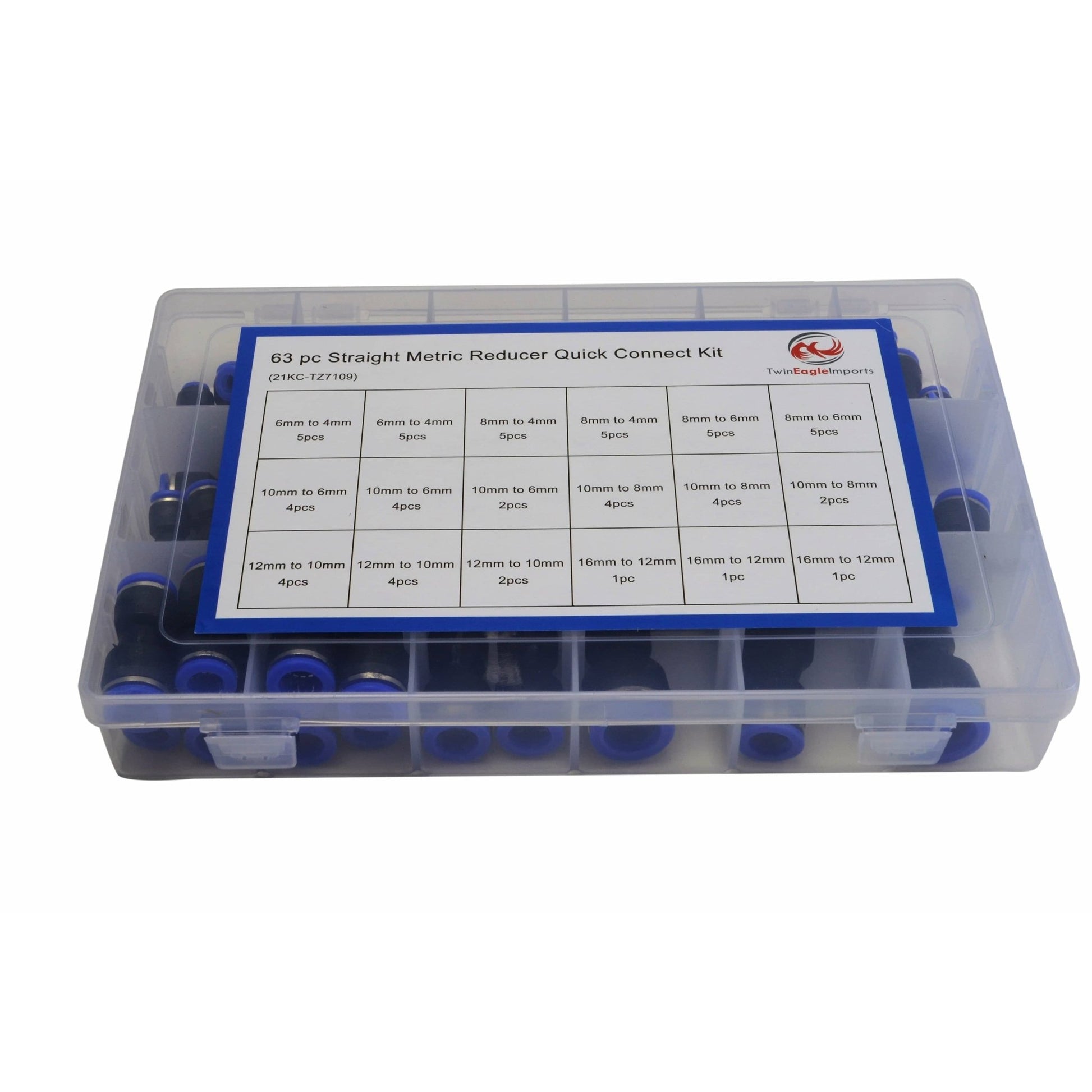 63 pc Straight Quick Connect Grab Kit Assortment - UrbanNest Co