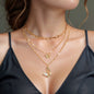 Elegant Golden Layered Chain Butterfly Pendant Necklace for Women Party Social gatherings Jewelry - UrbanNest Co