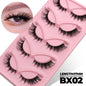 Veltrinay Fake Lashes Cat Eye Lashes Faux Mink Eyelashes Clear Band Lashes Natural Look Wispy Mink Eyelashes False Lashes Makeup - UrbanNest Co