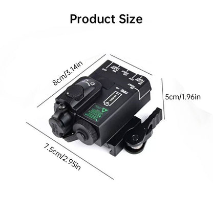 MINI - A2 PEQ15 Laser & IR Tactical Light - 20MM Picatinny Rail Mount, Red/Green Sight for M300/M600 - UrbanNest Co