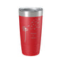 Dandelion Make A Wish Tumbler Travel Mug Gift Mom Daughter Her Women Girls Insulated Laser Engraved Coffee Cup 20 oz - UrbanNest Co