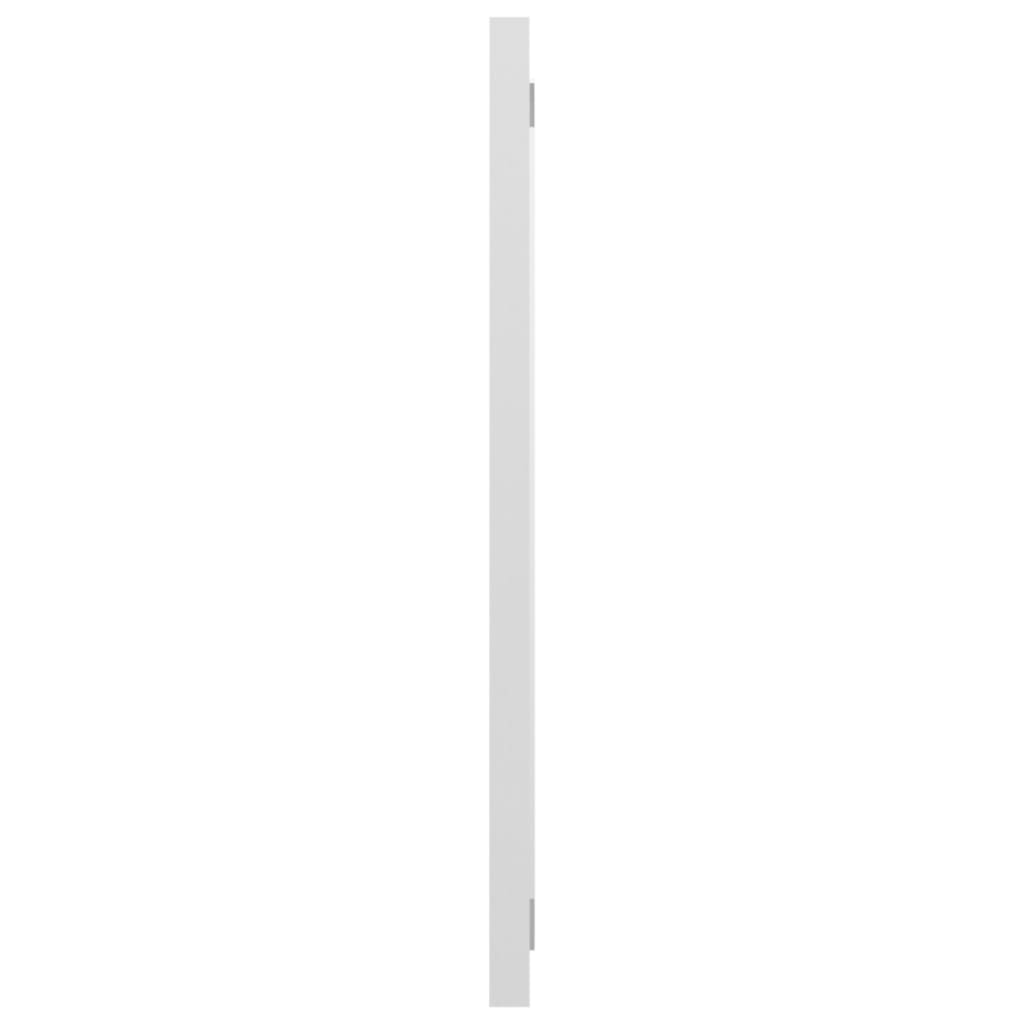 NNEVL Bathroom Mirror High Gloss White 80x1.5x37 cm Chipboard - UrbanNest Co