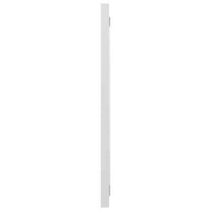NNEVL Bathroom Mirror High Gloss White 80x1.5x37 cm Chipboard - UrbanNest Co