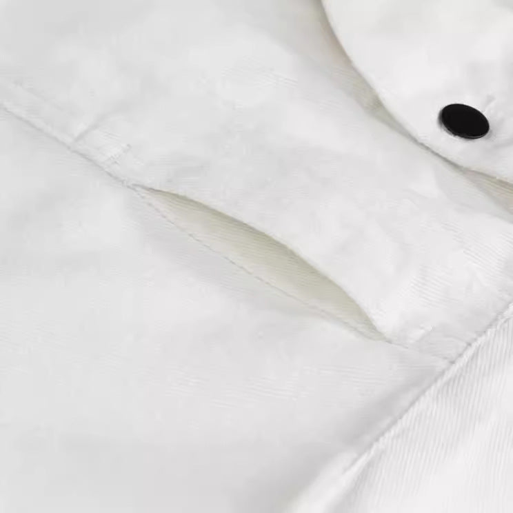 Slim Fit Trendy Men's White Denim Vest Denim Waistcoat Denim Sleeveless Top - UrbanNest Co