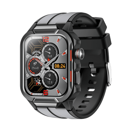 Rugged Smartwatch for Men 3ATM Waterproof Smartwatch 1.96 inch screen for Android and iOS Phones Fitness Tracker Watch with 100+ Sports Modes - UrbanNest Co