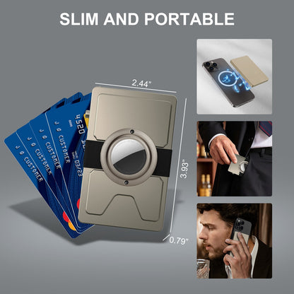 TOYFID All - Aluminum Pop Up Slide Rfid Slim Card Holder Wallet With Airtag Holder - UrbanNest Co