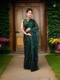 Designer Saree with Rhinestones & Sequin Work by Shreekama - UrbanNest Co