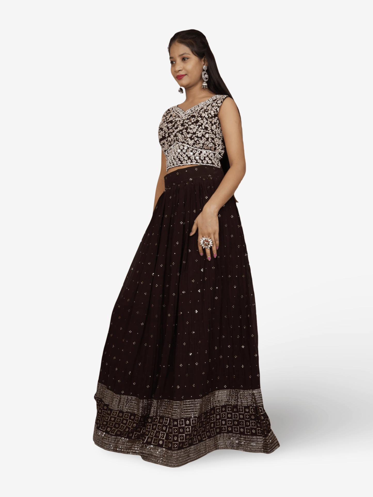 Designer Lehenga & choli with dupatta for Women by Shreekama - UrbanNest Co