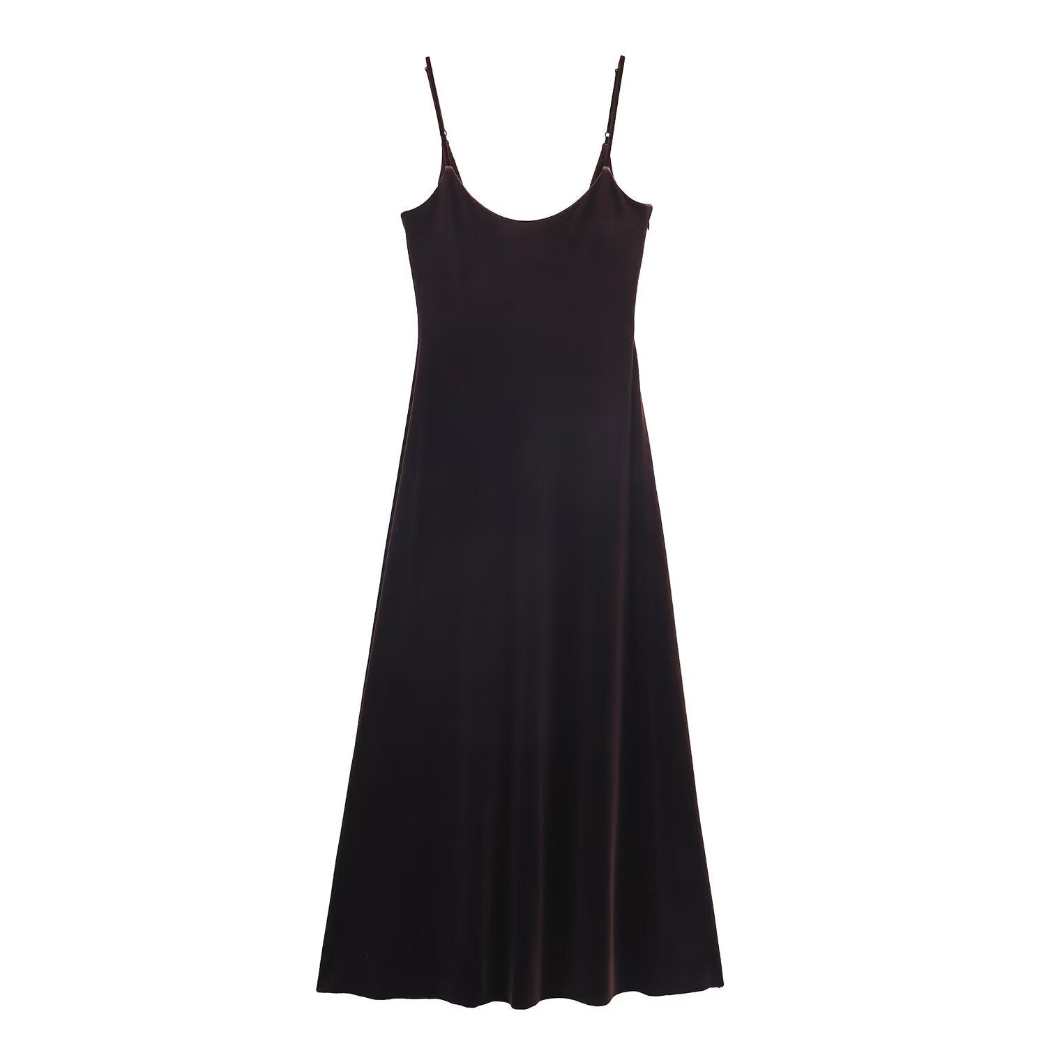 V - neck velvet long dress for women's wear - UrbanNest Co