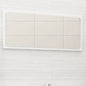 NNEVL Bathroom Mirror High Gloss White 80x1.5x37 cm Chipboard - UrbanNest Co