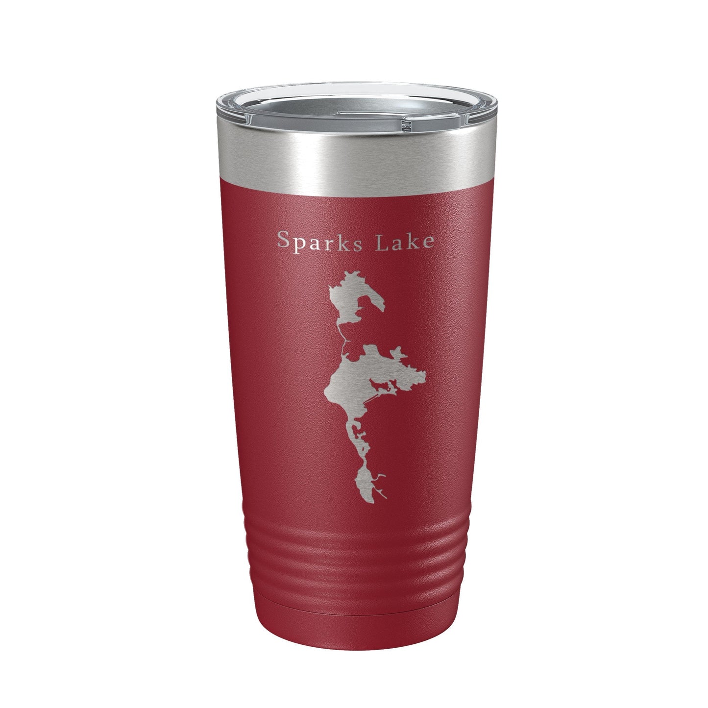Sparks Lake Map Tumbler Travel Mug Insulated Laser Engraved Coffee Cup Oregon 20 oz - UrbanNest Co
