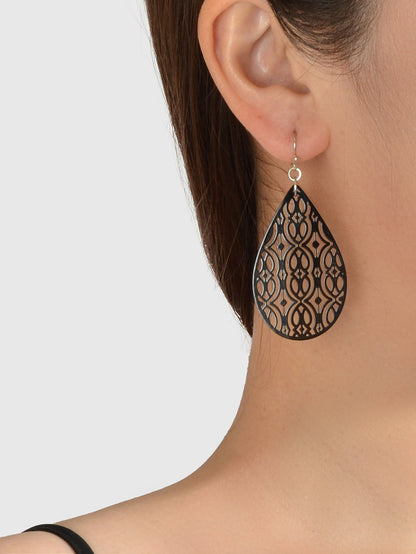 AU Post Oval Hollow Ethnic Water Drop Dangle Earrings Boho Teardrop Jewellery - UrbanNest Co