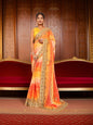 Designer Saree with Kundan & Cut Dana Work by Shreekama - UrbanNest Co