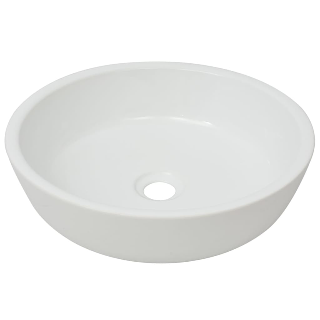 NNEVL Basin Round Ceramic White 42x12 cm - UrbanNest Co