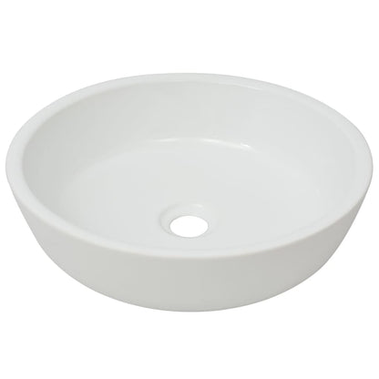 NNEVL Basin Round Ceramic White 42x12 cm - UrbanNest Co