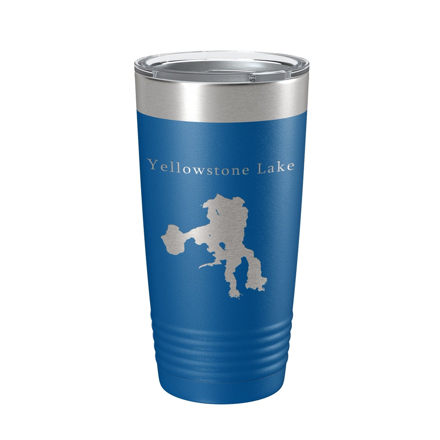 Yellowstone Lake Map Tumbler Travel Mug Insulated Laser Engraved Coffee Cup Wyoming 20 oz - UrbanNest Co