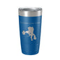 Yellowstone Lake Map Tumbler Travel Mug Insulated Laser Engraved Coffee Cup Wyoming 20 oz - UrbanNest Co