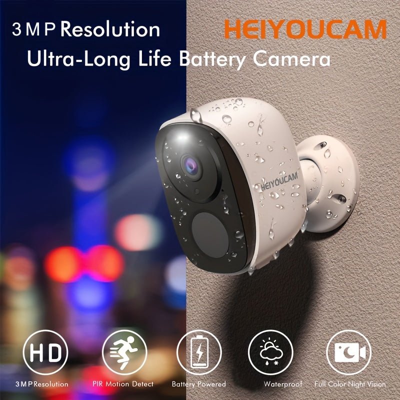 NNETM Wireless Solar Security Camera Outdoor (3MP Night Vision) - UrbanNest Co