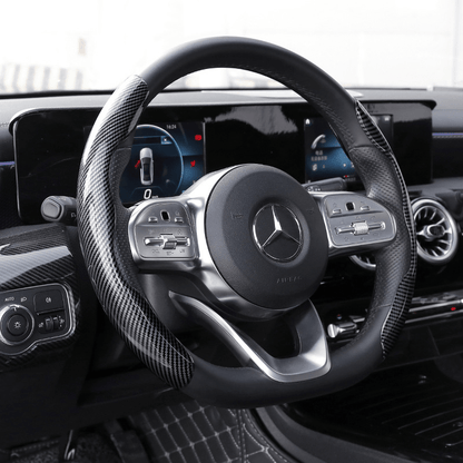 1Pair Carbon Fiber Universal Car Steering Wheel Cover - UrbanNest Co