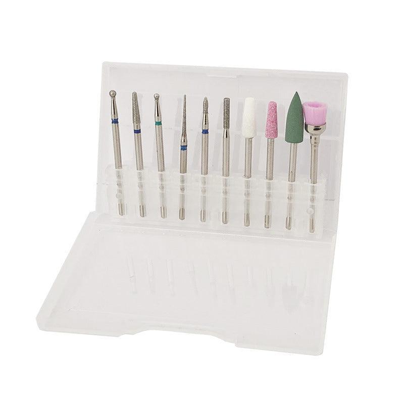 10Pcs Diamond Nail Drill Bits Set - Electric Manicure and Pedicure Tool - UrbanNest Co