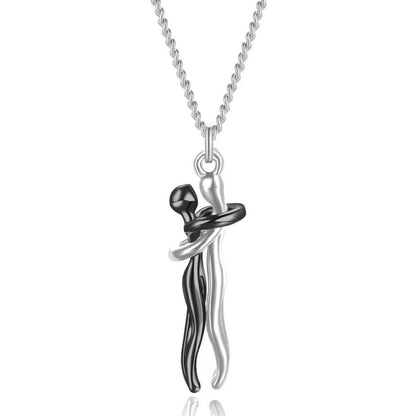 Necklace Embrace Pendant Necklace Mother - Daughter Embrace Clavicle Chain - UrbanNest Co