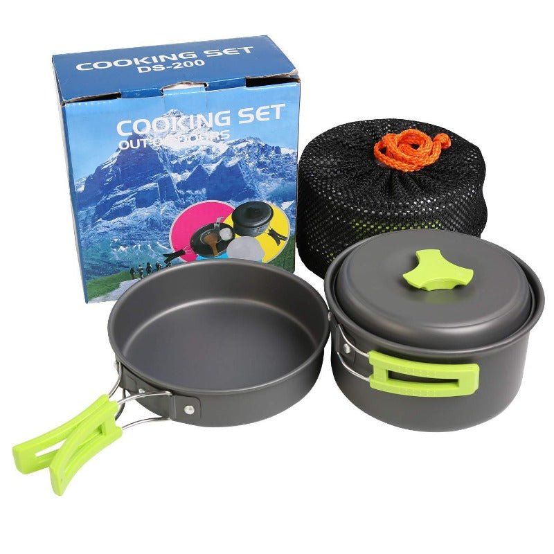 Wautton Camping Cookware Kit Pan and Pot for 1 - 2 person - UrbanNest Co