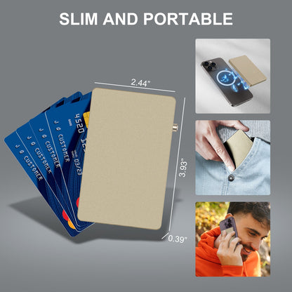TOYFID All - Aluminum Pop Up Slide Rfid Slim Basic Card personalized wallet for men - UrbanNest Co