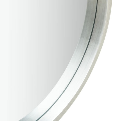 NNEVL Wall Mirror with Strap 60 cm Silver - UrbanNest Co