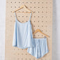 Bamboo Pyjama Set - Cami and Shorts in Baby Blue - UrbanNest Co