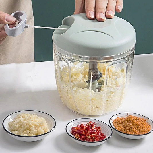 500/900ML Manual Meat Mincer Garlic Chopper Rotate Garlic Press Crusher Vegetable Onion Cutter Kitchen Cooking Accessories - UrbanNest Co