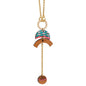 Thallaso Recycled Wood Gold Necklace - UrbanNest Co
